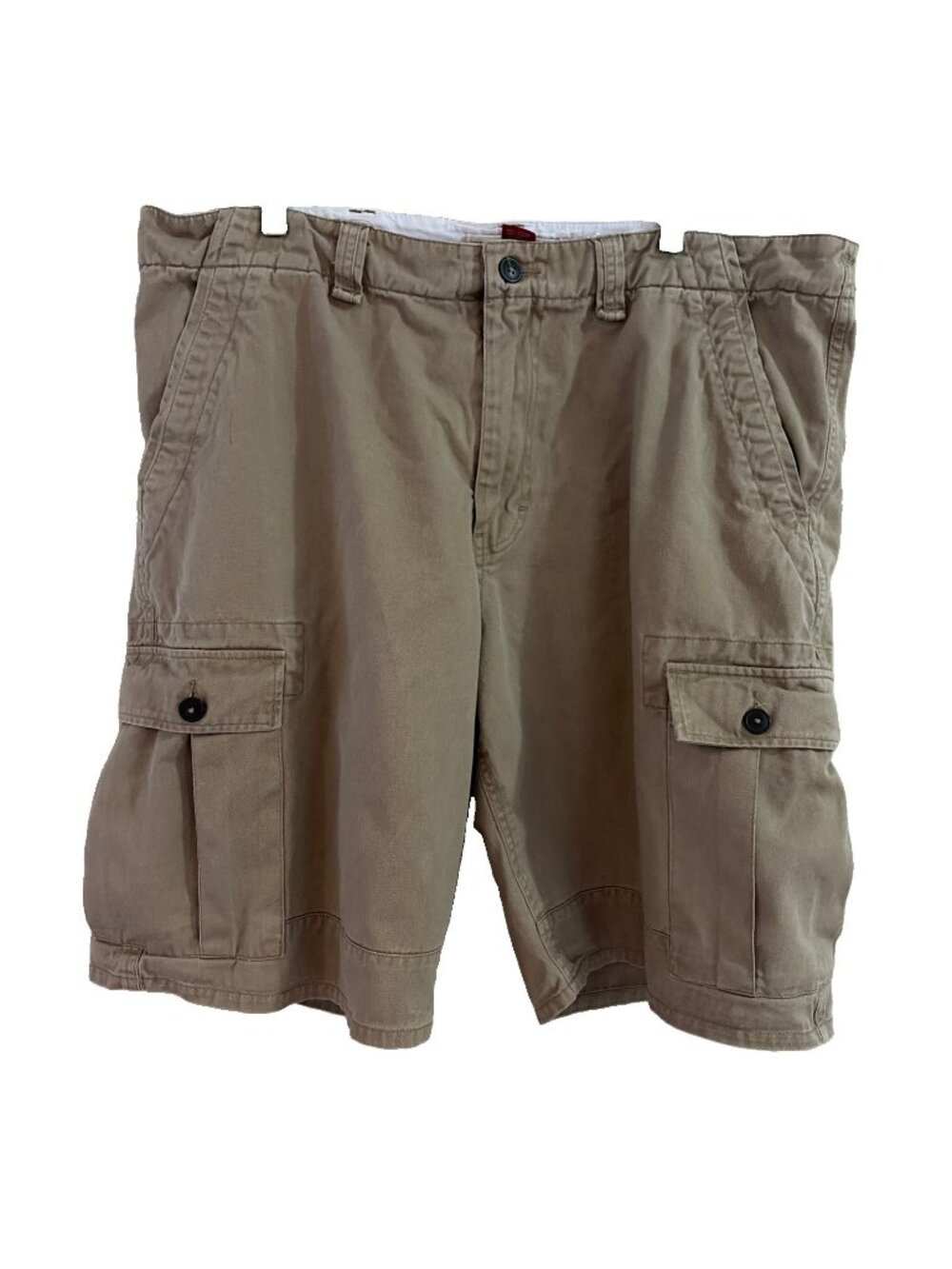 Vintage Chaps Ralph Lauren Cargo Shorts Men's Size 38 Beige Heavyweight Baggy